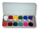 Aquacolour Palette 12 colours Bright